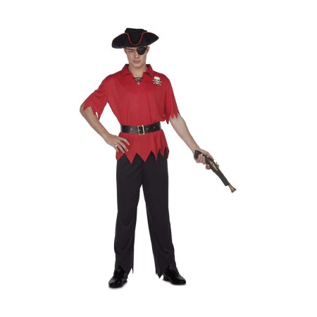 Déguisement pour Adultes My Other Me Rouge Homme Pirate Taille M/L Pantalon Chemise Chapeau Ceinture