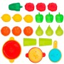 Set de jouets alimentaires AquaSport Linge et ustensiles de cuisine 24 Pièces (9 Unités)