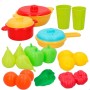 Set de Alimentos de Juguete AquaSport Menaje y utensilios de cocina 24 Piezas (9 Unidades)