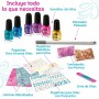 Set de Belleza Cra-Z-Art Infantil metálico Arcoíris Uñas 4 Unidades