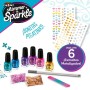 Ensemble de Beauté Cra-Z-Art Enfant métallique Arc-en-ciel Ongles 4 Unités