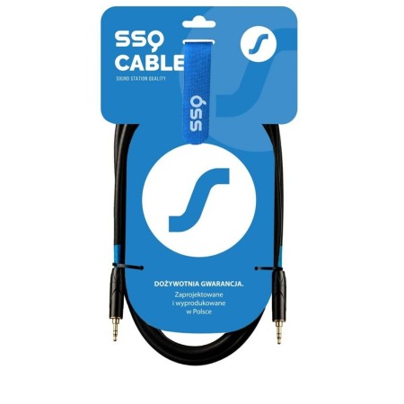 Câble Audio Jack (3,5 mm) Sound station quality (SSQ) SS-1425 Noir 2 m