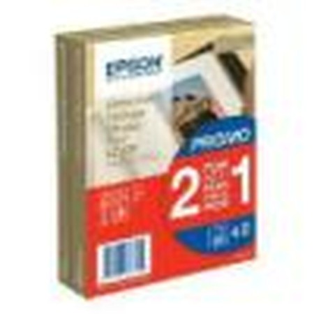 Lot d'encre et papier photo Epson Premium Glossy Photo Paper - 10x15cm - 2x 40 Hojas