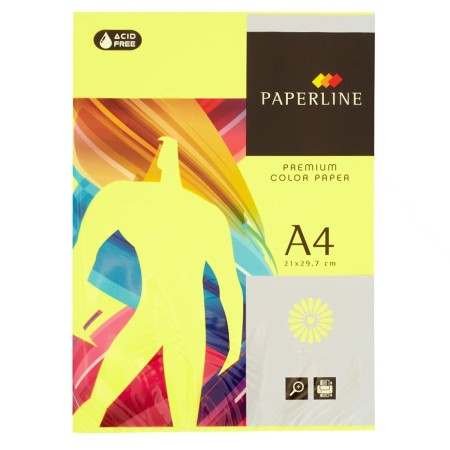 Papel Fabrisa 500 Hojas Din A4 Amarillo Fluorescente