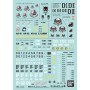 Set de pegatinas Bandai GD-136 - Mobile Suit Gundam Side Stories Multiuse