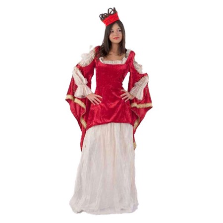 Déguisement pour Adultes Limit Costumes Rouge Taille unique Reine Médiévale