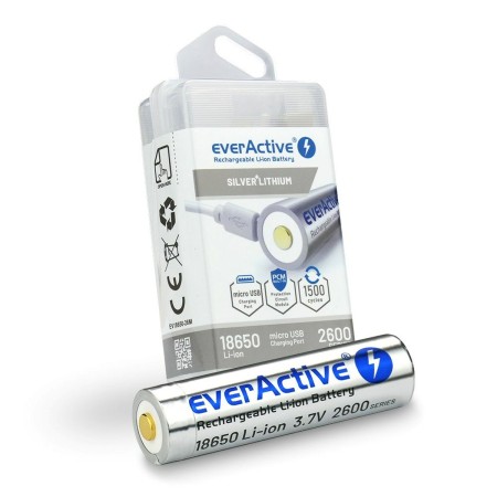 Pilas Recargables EverActive EV18650-26M 3,7 V