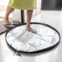 Sac tapis de sol imperméable pour les vestiaires 2 en 1 Gymbag InnovaGoods Noir/Argenté (Reconditionné B)