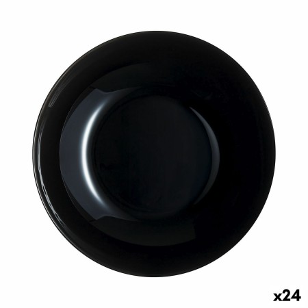 Assiette creuse Luminarc Zelie Noir verre 20 cm (24 Unités)