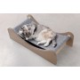 Hamac Suspendu pour Chats Carton+Pets Mia Gris