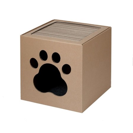 Grattoir pour Chats Carton+Pets Netti Bronze Carton 35 x 35 x 35 cm