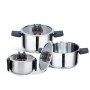 Casseroles Feel Maestro MR-3531-6 Noir Acier 6 Pièces