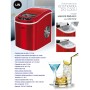 Máquina de Hacer Hielo Lin ICE PRO-R12 Rojo 112 W 2,2 L