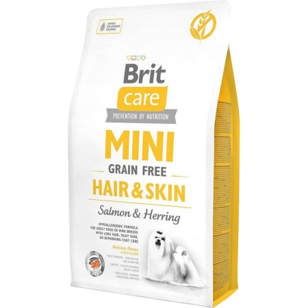 Nourriture Brit Mini Hair&Skin Adulte Saumon Poisson 2 Kg