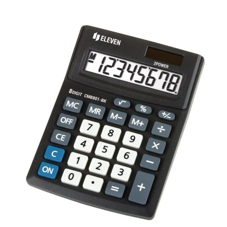 Calculatrice Eleven CMB801BK Noir Plastique 10,2 x 3,1 x 13,7 cm