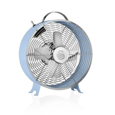 Ventilador de Sobremesa Swan Retro SFA12630BL Azul 1,8 x 31 x 26 cm