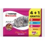 Aliments pour chat Super Benek 5 x 100 g Poulet Veau Lapin