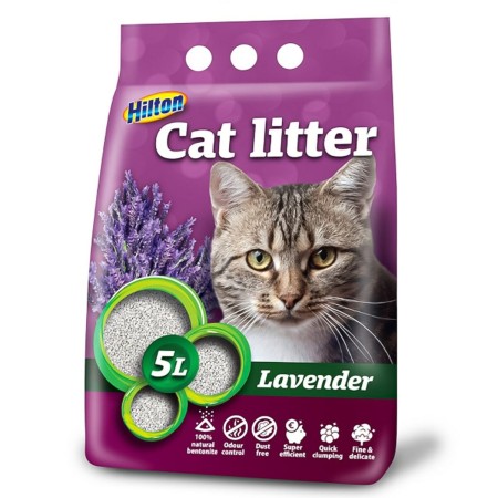 Sable pour chats Hilton Lavande 5 L