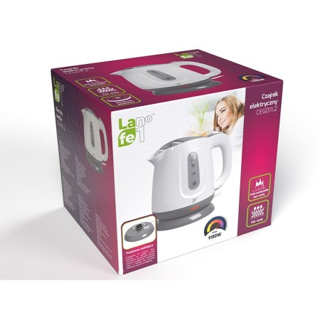 Bouilloire Lafe CEG011.1 Blanc Gris 1100 W 1 L