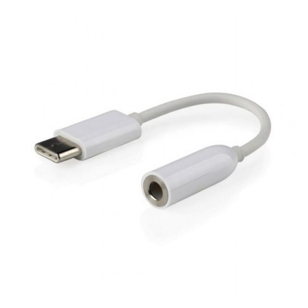 Adaptateur USB-C vers Jack 3.5 mm GEMBIRD CCA-UC3.5F-01-W Blanc 15 cm