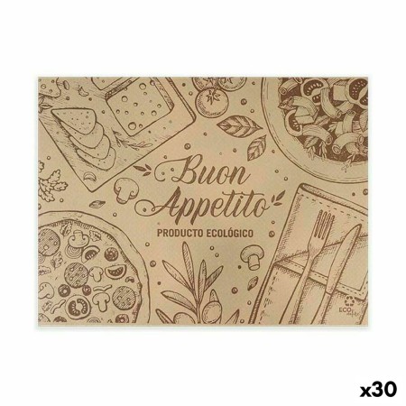 Set de tapis de table Algon Buon Apetito Produits à usage unique papier kraft 40 Pièces 30 x 40 cm (30 Unités)