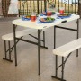 Conjunto de Mesa con Sillas Lifetime Crema 106 x 61 x 74 cm