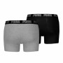 Boxer pour homme Puma EVERRYDAY BASIC 701226387 2 Unités Noir Gris