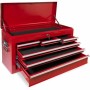 Cajonera para herramientas Defpro Rojo Con llave Metal 6 cajones