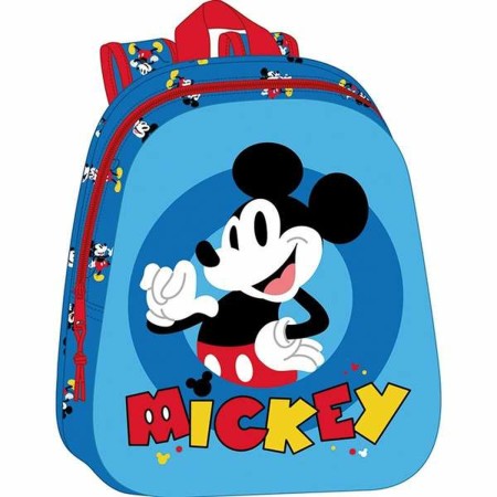 Mochila Escolar Mickey Mouse Clubhouse Azul 27 x 33 x 10 cm