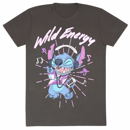 Camiseta de Manga Corta Stitch Wild Energy Grafito Unisex