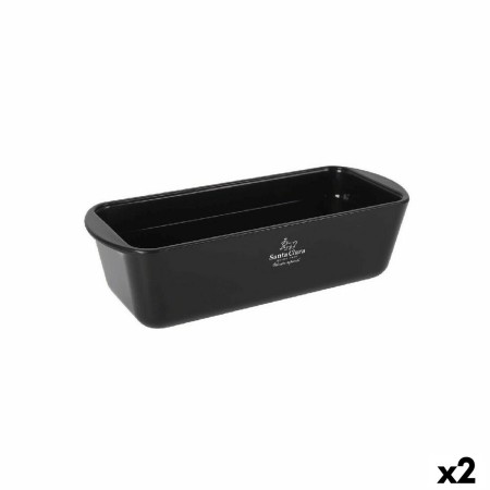 Molde para Horno Santa Clara 1,5 L Vidrio de Borosilicato Rectangular (2 Unidades)