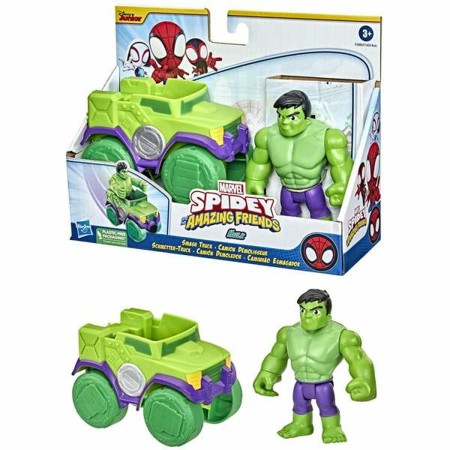 Playset Spidey Hulk Figurine Camion Plastique