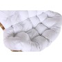 Mecedora Home ESPRIT Blanco Marrón Acero 108 x 108 x 80 cm