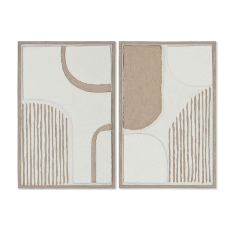 Cadre Home ESPRIT Abstrait Scandinave 40 x 2 x 60 cm (2 Unités)