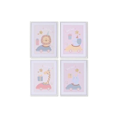 Cadre Home ESPRIT Enfant Paillettes 30 x 2,5 x 40 cm (4 Unités)