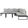 Conjunto de Sofá y Mesa Home ESPRIT Aluminio 227 x 159 x 64 cm