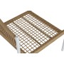 Conjunto de Mesa, Banco y 2 Sillas Home ESPRIT Aluminio Cristal ratán sintético 126 x 63 x 67 cm