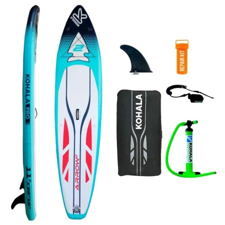 Planche de Paddle Surf Gonflable avec Accessoires Kohala Arrow 2 Bleu ( 335 x 75 x 15 cm)