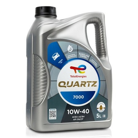 Huile de moteur pour voiture Total Quartz 7000 10W40 5 L