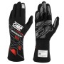 Gants de conduite pour hommes OMP SPORT Noir/Rouge L