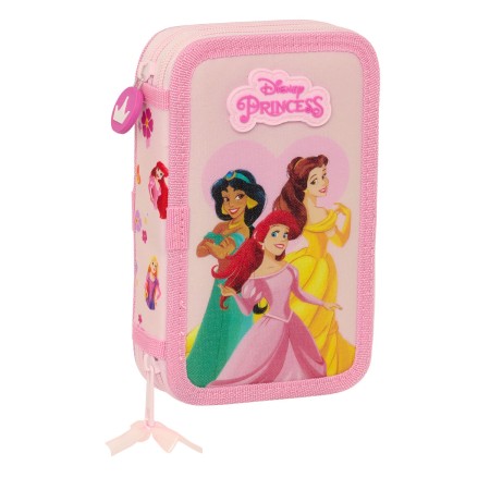 Plumier Doble Princesses Disney Summer adventures Rosa 12.5 x 19.5 x 4 cm (28 piezas)