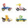 Set de Vehículos Hot Wheels Mario Kart 8 cm 4 Piezas