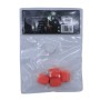 Juego de Tapones OCC Motorsport OCCLEV001 4 Unidades Fluorescente Rojo