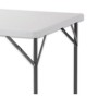 Table Piable Blanc HDPE 87 x 87 x 74 cm