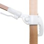 Parasol Tiber Blanc Aluminium bois de teck 300 x 400 x 250 cm