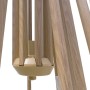 Parasol Tiber Blanc Aluminium bois de teck 300 x 400 x 250 cm