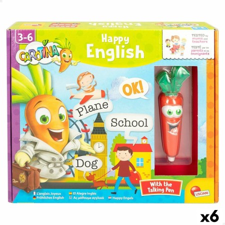 Jouet Educatif Lisciani Carotina Baby Happy English Électronique Puzzle 4,5 x 14,5 x 3 cm (6 Unités)