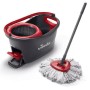 Mop with Bucket Vileda 167751 Noir Rouge Microfibre Plastique