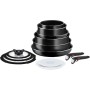 Ensemble de poêles Tefal Ingenio Easy Cook Clean 13 Pièces Noir Aluminium