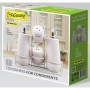 Set de salière et poivrière Feel Maestro MR-20002-04CS Blanc Céramique 5 Pièces